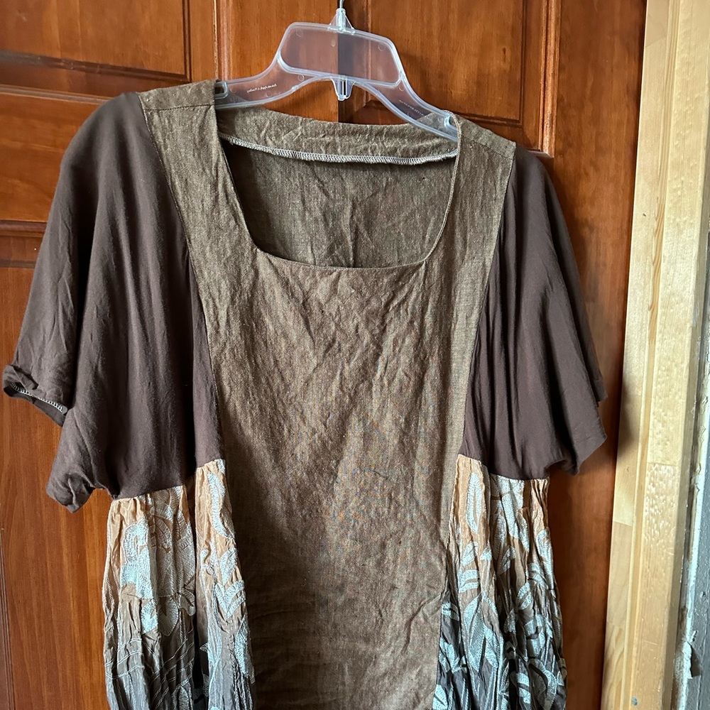 Seamstress crafted one-of-a-kind blouse.